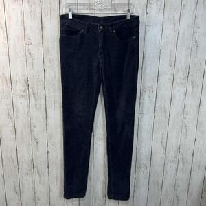 Patagonia Women's Organic Cotton Corduroy Pants Charcoal Gray Slim Fit Size 29"